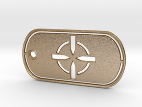 Battelfield 4 Ultimate Recon Dog Tag in Polished Gold Steel