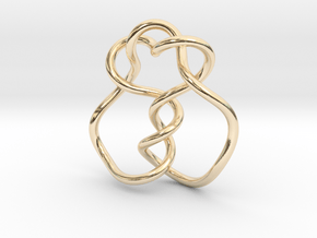 0361 Hyperbolic Knot K5.20 in 14K Yellow Gold