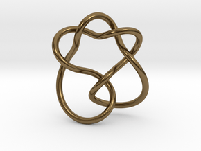 0364 Hyperbolic Knot K4.1 in Polished Bronze
