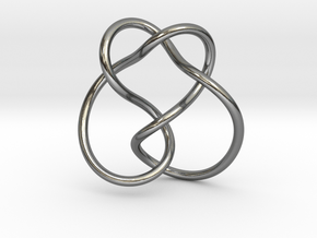 0365 Hyperbolic Knot K3.2 in Fine Detail Polished Silver