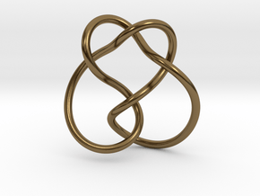 0365 Hyperbolic Knot K3.2 in Polished Bronze