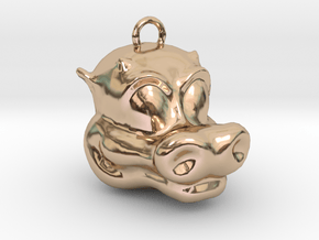 Little Dragon Head in 14k Rose Gold