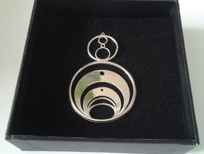 Crop Circle Inspired 1a in Polished Silver