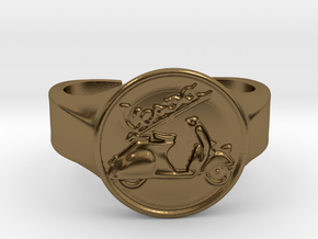 Vespa Ring in Polished Bronze