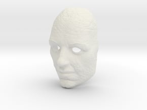 Mask Lizardman in White Natural Versatile Plastic