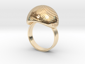 VESICA PISCIS Ring Nº1 in 14k Gold Plated Brass