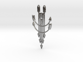 Arrow Dreamcatcher Pendant in Fine Detail Polished Silver