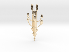 Arrow Dreamcatcher Pendant in 14k Gold Plated Brass