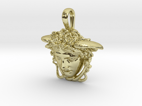 THE MEDUSA RONDANINI necklace pendant in 18k Gold Plated Brass