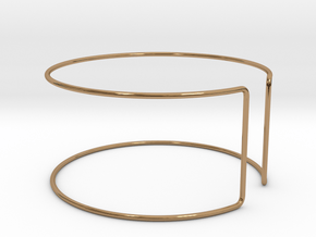 Line Bangle in Polished Brass