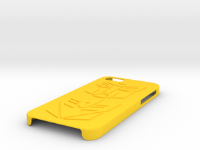 iPhone 6 Case - Autobots & Decepticons in Yellow Processed Versatile Plastic