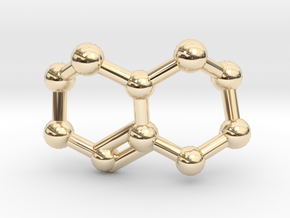 Triazabicyclodecene (TBD) Molecule Necklace in 14K Yellow Gold