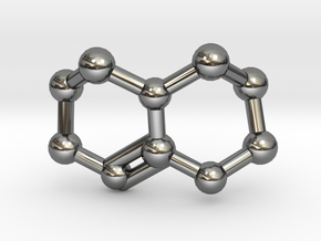 Triazabicyclodecene (TBD) Molecule Necklace in Fine Detail Polished Silver