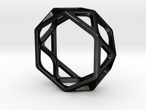 Structural Ring size 7,5 in Matte Black Steel