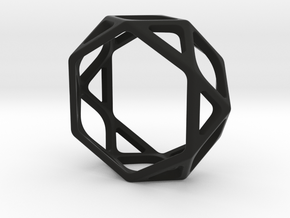 Structural Ring size 7,5 in Black Natural Versatile Plastic
