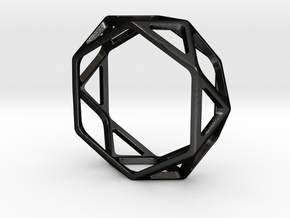 Structural Ring size 13 in Matte Black Steel