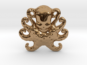 Octopus Pendant in Polished Brass