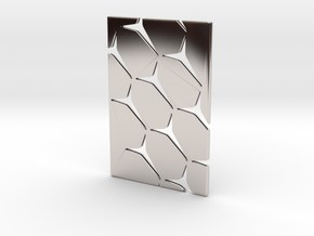 Youniversal Cardholder, Structured, Accessoir in Rhodium Plated Brass