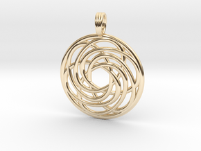 BREATH OF LIFE in 14k Gold Plated Brass