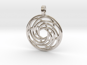 BREATH OF LIFE in Rhodium Plated Brass