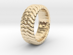 W RING 1 SIZE 10.5 in 14k Gold Plated Brass