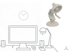 Lala says, "Shake hand with me" - Desktoys in Natural Sandstone