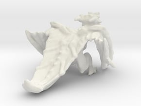 Dragon in White Natural Versatile Plastic