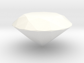 Diamond (Hollow) in White Processed Versatile Plastic