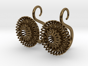 Plugs / gauges/ The Sunflowers 8g ( 3.2 mm) in Polished Bronze