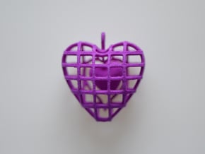 Touch My Heart Pendant in Purple Processed Versatile Plastic