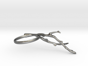 Branch Ring in Polished Silver: 6 / 51.5