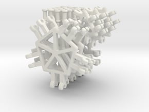 Polyhedron Builder - Basic Pack in White Natural Versatile Plastic