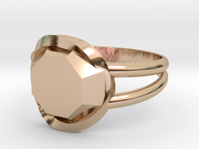 Size 8 Diamond Ring in 14k Rose Gold