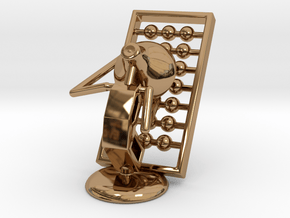 Lala - Playing abacus - DeskToys in Polished Brass