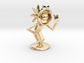Lele - "Taking Selfie" - DeskToys in 14k Gold Plated Brass
