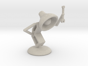 Lala as "Mechanic" - DeskToys in Natural Sandstone