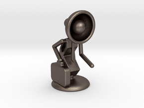 Lala as "Executive Manager" - DeskToys in Polished Bronzed Silver Steel