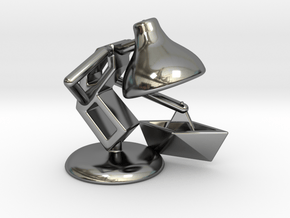 JuJu - "Playing with paper boat" - DeskToys in Fine Detail Polished Silver