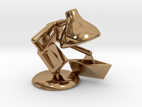 JuJu - "Playing with paper boat" - DeskToys in Polished Brass