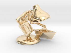 JuJu - "Playing with paper boat" - DeskToys in 14k Gold Plated Brass