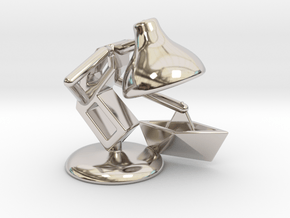 JuJu - "Playing with paper boat" - DeskToys in Rhodium Plated Brass