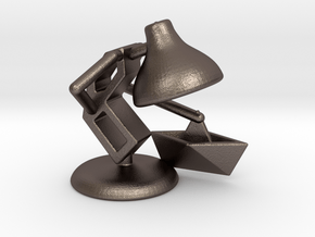 JuJu - "Playing with paper boat" - DeskToys in Polished Bronzed Silver Steel