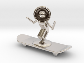 Lala - Skating - DeskToys in Platinum
