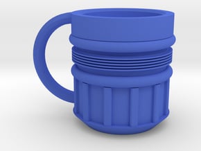Rocket Mug in Blue Processed Versatile Plastic