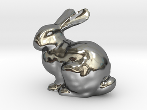 Bunny in Fine Detail Polished Silver