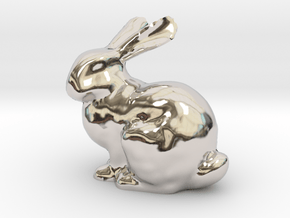 Bunny in Rhodium Plated Brass