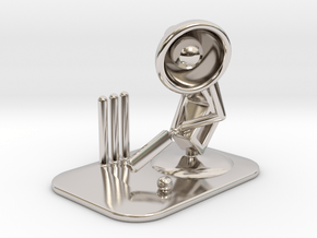 Lala "Playing Cricket" - DeskToys in Platinum
