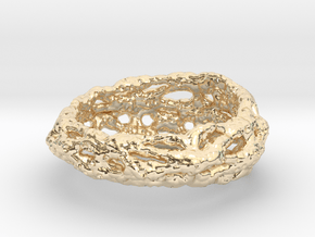 Cellulesque Ring in 14k Gold Plated Brass