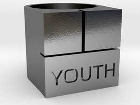 YOUTH Brick Ring - Sz. 7 in Polished Silver