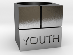 YOUTH Brick Ring - Sz. 5 in Polished Silver